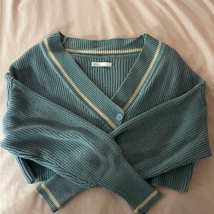 Oak and fort knit cropped cardigan